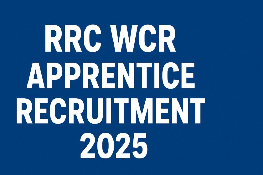 RRC WCR Apprentice Recruitment 2025