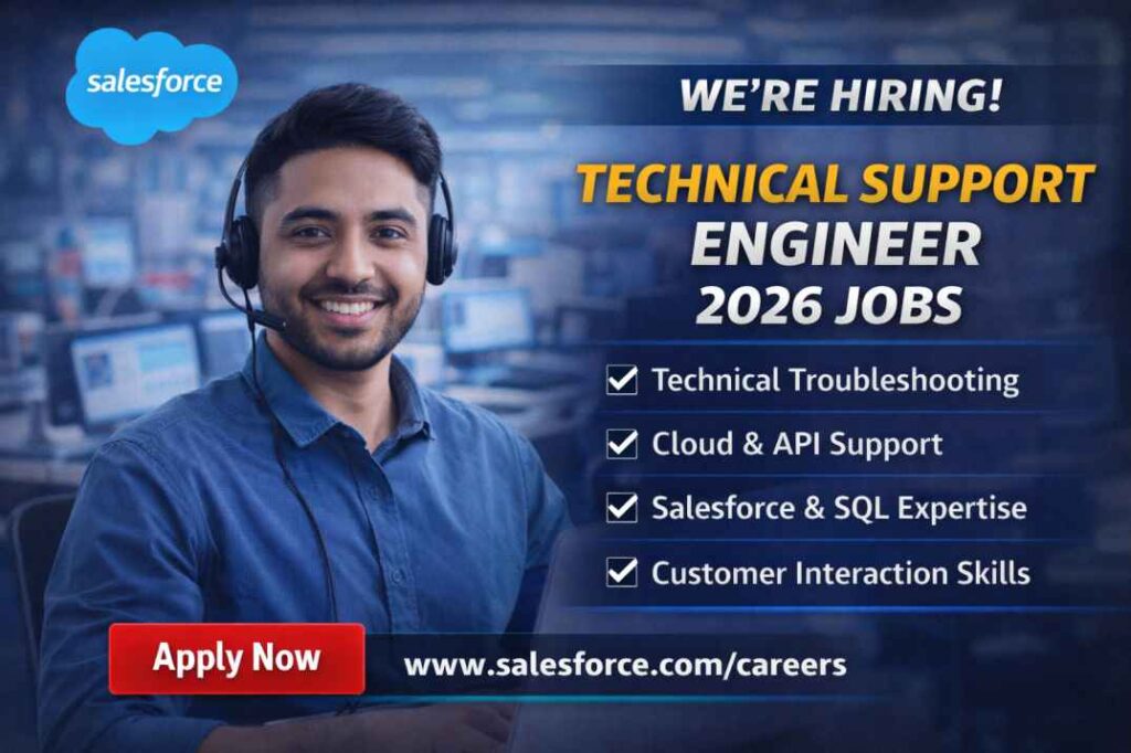 Salesforce is hiring for Technical Support Engineer 2026