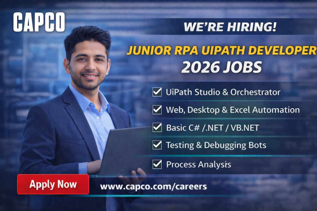 Capco for Junior RPA UIPath Developer 2026