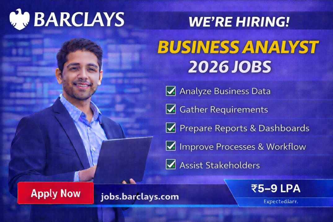 Barclays is hiring for Business Analyst 2026