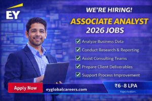 𝐄𝐘 is hiring for Associate Analyst 2026