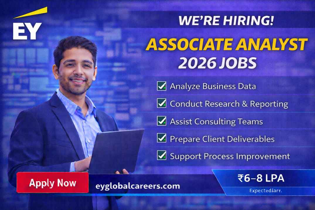 𝐄𝐘 is hiring for Associate Analyst 2026